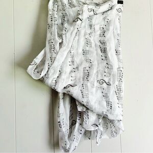 Musical Note SemiSheer Oversized Fashion Scarf